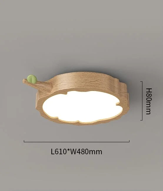 Afralia™ Modern Log Wind Room Ceiling Lamp