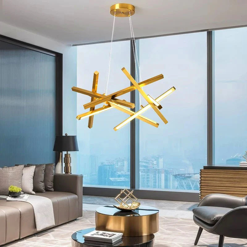 Afralia™ LED Chandelier Lighting for Living Room Bedroom Dining Salon Indoor - Pendant Lamp & Room Decor