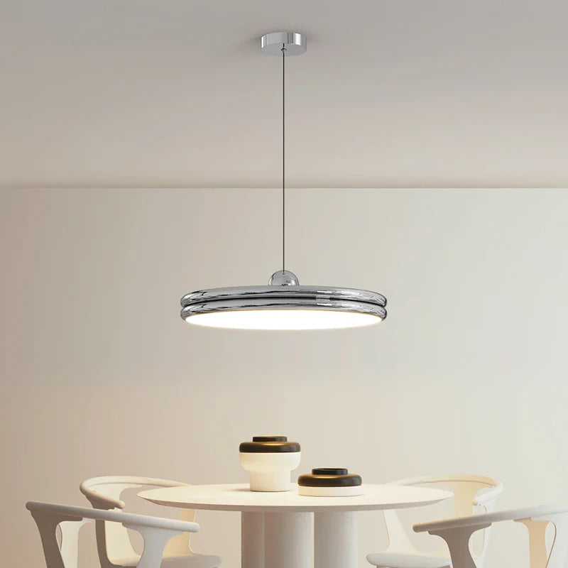 Afralia™ Round Island Chandelier: Modern LED Pendant Lights for Dining Table and Home Decor