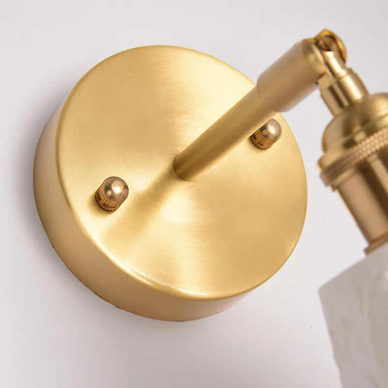 Elk Ceramic LED Wall Sconce, Afralia™ Nordic Copper Pull Chain Mirror Light