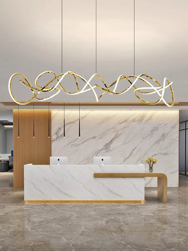 Afralia™ Stainless Steel Silicone Ceiling Chandelier - Modern Home Decor Light Fixture