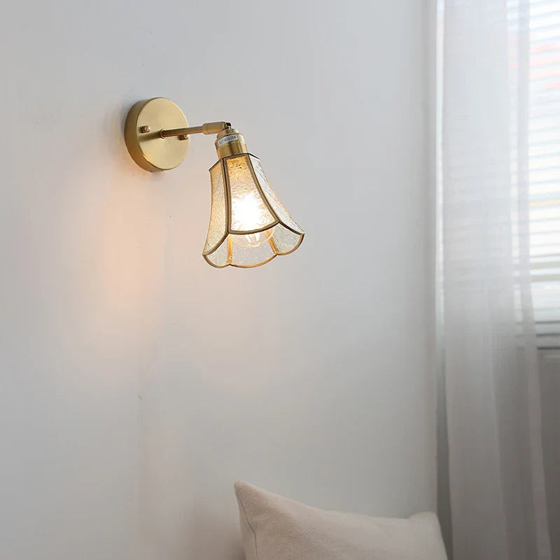 Afralia™ Glass Wall Light Sconce Modern Nordic Bedside Lamp Aisle Hallway Balcony Lighting