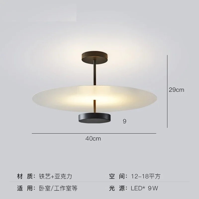 Afralia™ Acrylic Black Round Chandelier for Bedroom and Salon Lighting