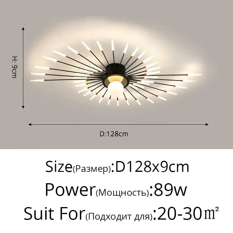 Afralia™ LED Modern Ceiling Lights for Bedroom, Hall & Living Room