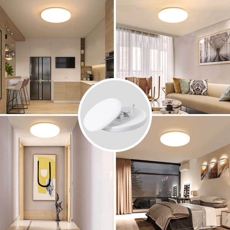 Afralia™ LED Ceiling Chandelier: Modern 220V Living Room Light Fixture with Ultrathin Design