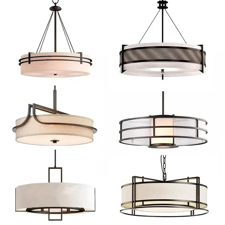 Afralia™ LED Chinese Style Chandelier - Modern & Simple Lighting for Home and Restaurant