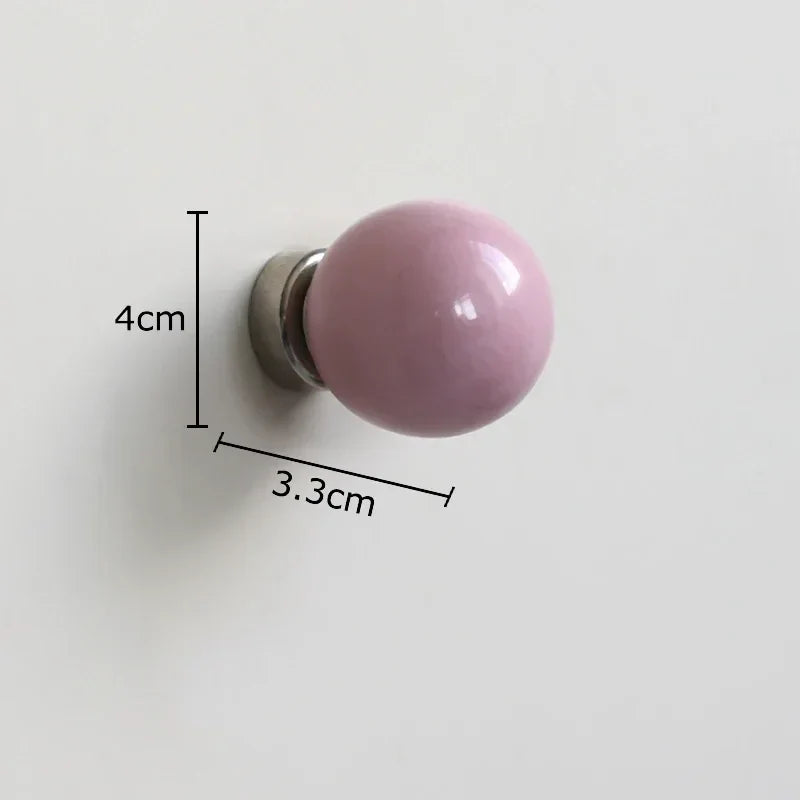 Afralia™ Ceramic Circular Wall Hooks – Magnetic Storage Holder & Decorative Rack