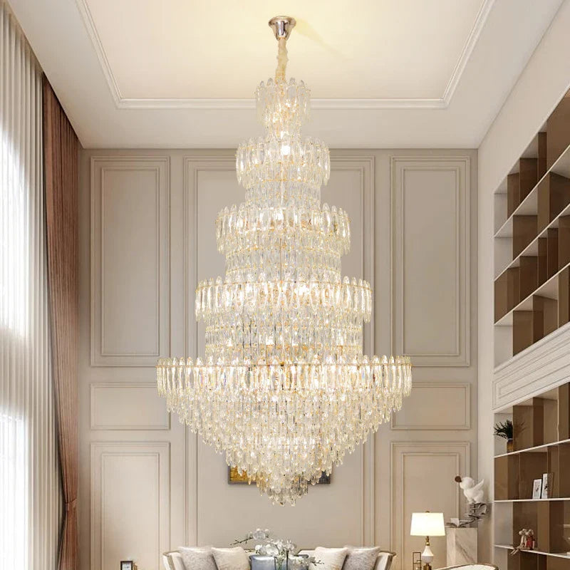 Afralia™ Luxury Crystal Chandelier: Modern European Style Main Dining Room & Living Room Lighting