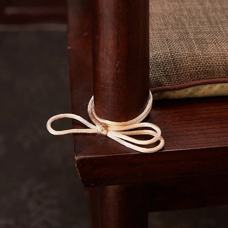 Afralia™ Flax Chair Cushion: Non-slip Horseshoe Seat Cushion with Strap, Removable & Washable