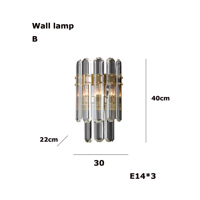 Afralia™ Crystal Chandelier Lighting for Living Room