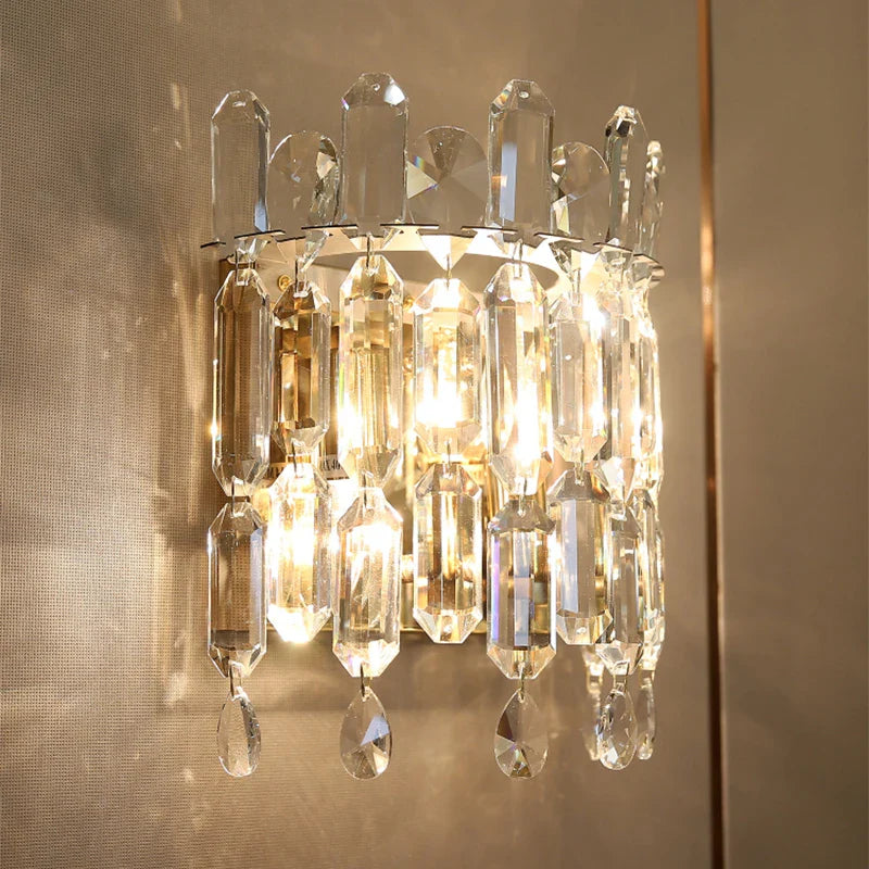 Afralia™ Crystal Wall Lamp: Elegant Luxury for Bedroom, Lobby, Club & Aisle