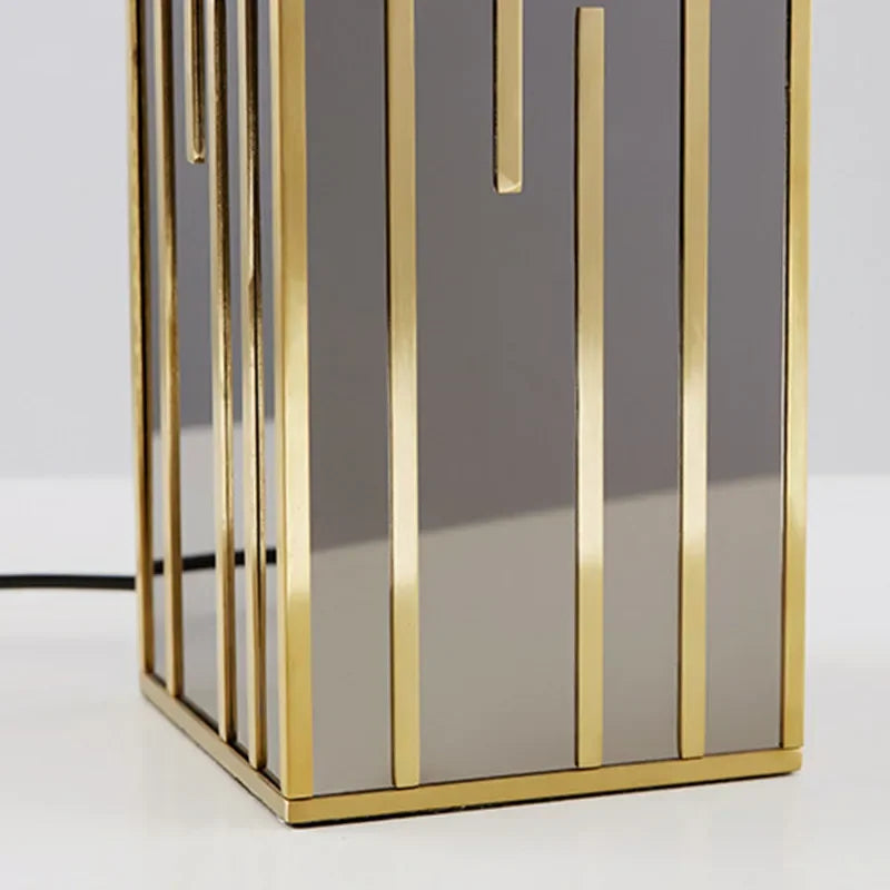 Afralia™ Luxury Gold Metal LED Desk Lamp for Hotel Bedroom & Study