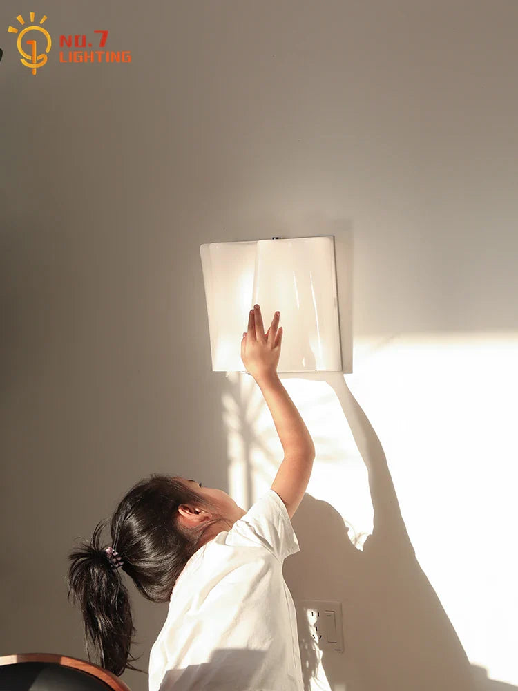 Afralia™ Medieval Cloud Glass LED Wall Lamp in Classic Retro Design.