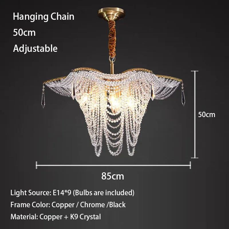 Afralia™ Crystal Butterfly Chandeliers: Elegant Modern LED Pendant Lights for Luxe Living Room