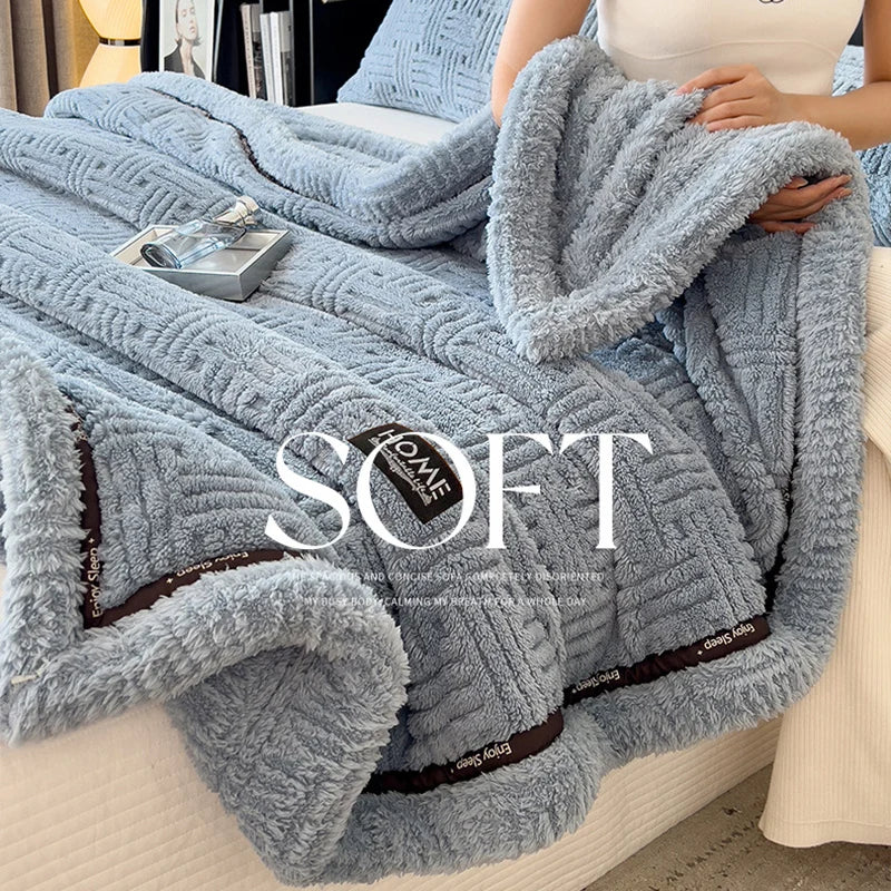 Afralia™ Double-Layer Luxury Coral Fleece Winter Blanket