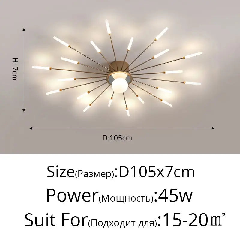 Afralia™ LED Modern Ceiling Lights for Bedroom, Hall & Living Room