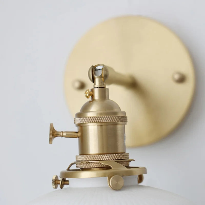 Afralia™ Ceramic Knob Switch Wall Light by IWHD - Modern LED Sconce for Bedroom, Hallway & Bathroom