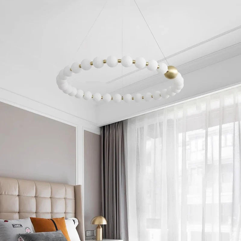 Afralia™ Modern Bedroom LED Ceiling Chandelier Pendant Lights Indoor Lighting