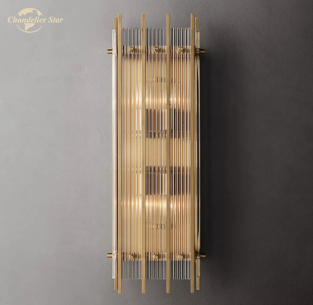 Afralia™ San Marco Glass Sconce: Modern Indoor Wall Lamp for Bathroom, Living Room & Bedroom