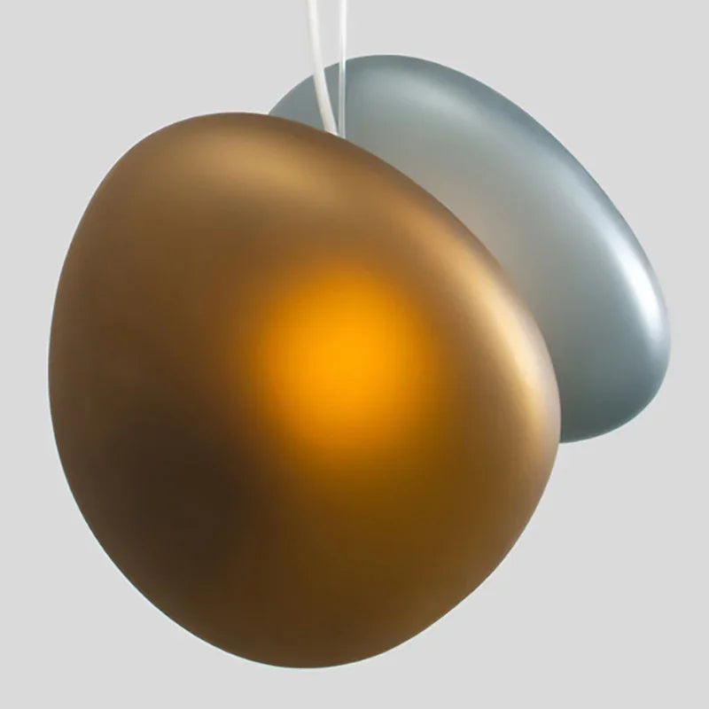 Afralia™ Nordic Glass Chandelier LED Ceiling Lamps for Home Restaurant Bedroom Hotel