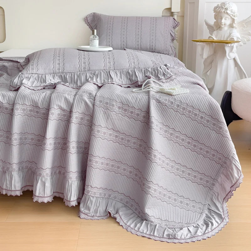 Afralia™ Silky Eucalyptus Fiber Summer Quilt Set - Soft, Cool & Quilted - 3Pcs