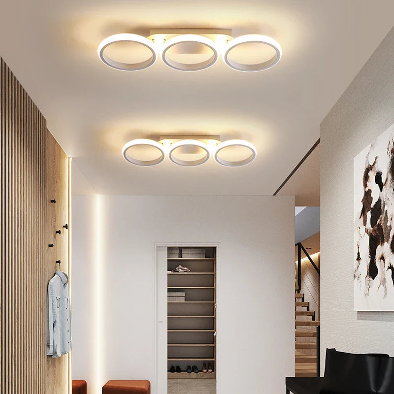 Afralia™ Modern LED Aisle Ceiling Light for Home Decor Lustering, Acrylic Decoration Lighting