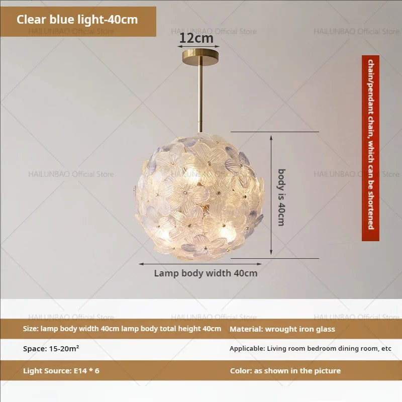 Afralia™ Sweet Cherry Petals Chandelier Study Lamps