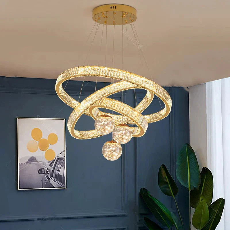 Afralia™ Modern Indoor Pendant Light Chandelier Ceiling Lamp LED Dining Room Lighting