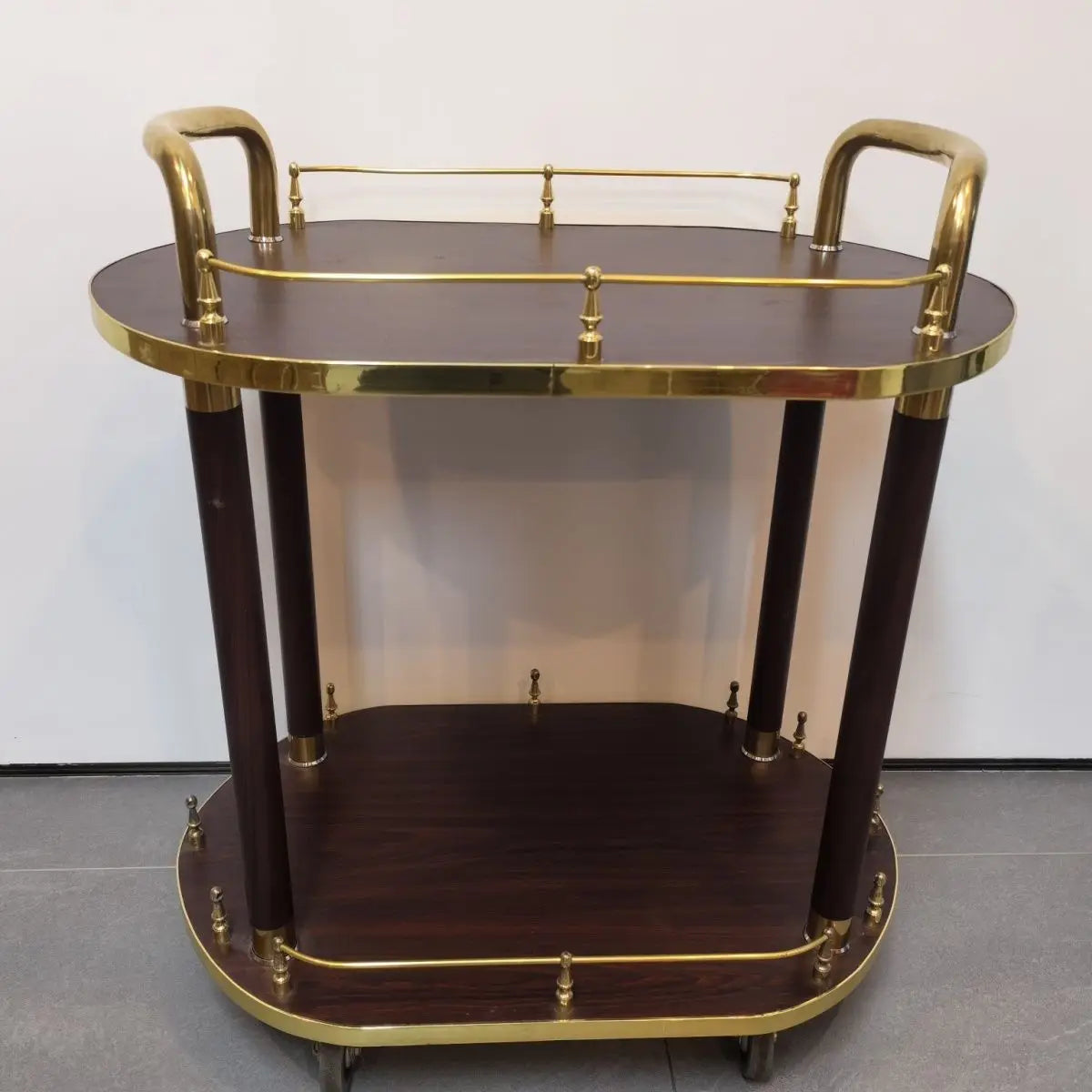 Afralia™ Small Cake Cart 71x47x22cm, French Tea & Liquor Trolley