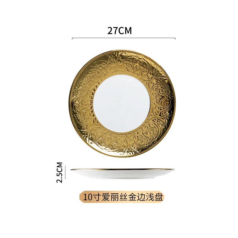 Afralia™ Nordic Ceramic Dinner Plate Set