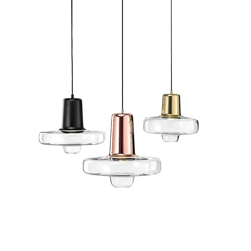 Afralia™ Glass Pendant Light: Nordic Minimalist Design for Restaurant Decor