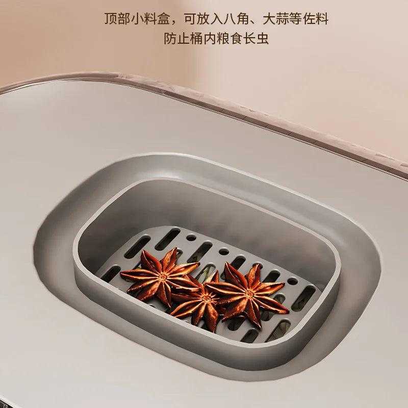 Afralia™ Rice Grains Storage Box Insect-Proof Moisture-Proof Sealed Kitchen Container Jar