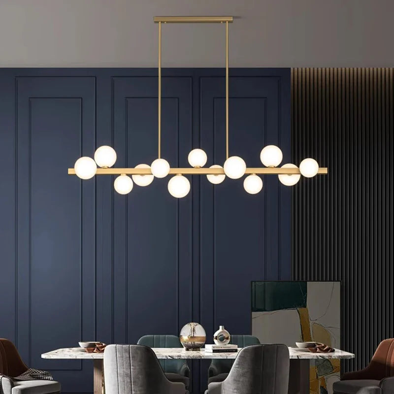 Afralia™ Modern LED Pendant Chandeliers for Living Room Dining Room Indoor Lighting