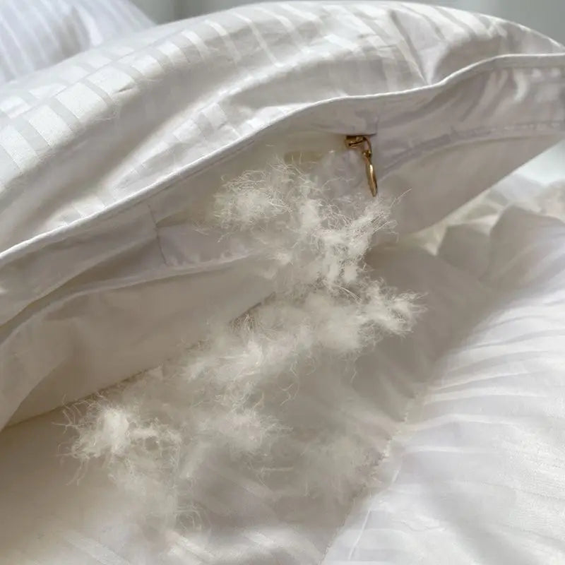 Afralia™ Luxe Goose Down Winter Duvet | Queen King Size Comforter Quilt Core