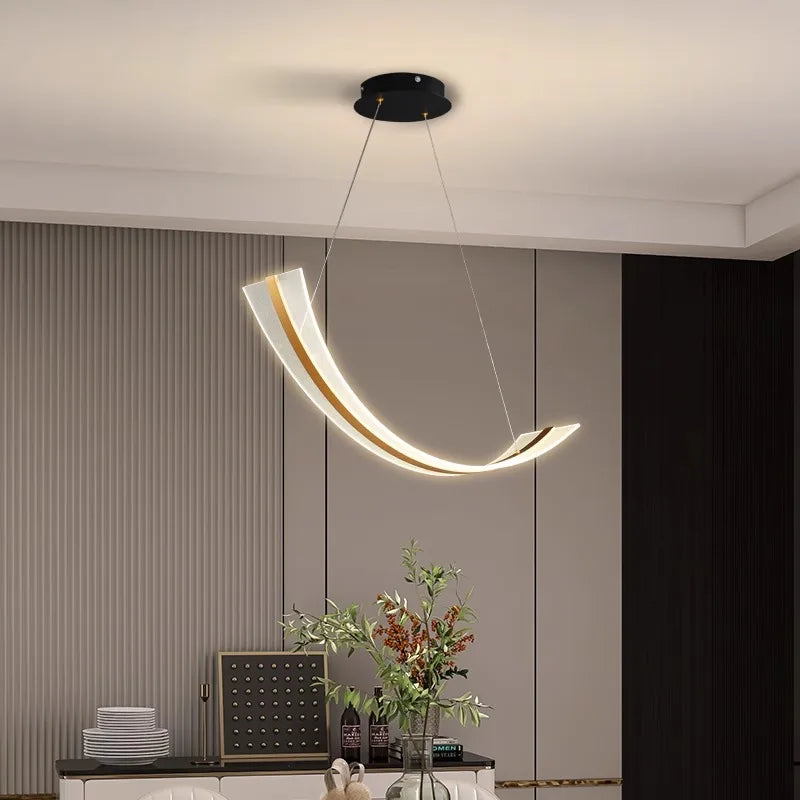 Afralia™ Modern Indoor Pendant Light Chandelier Ceiling Lamp LED Decorative Dining Room Lighting