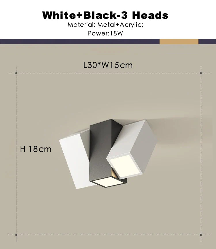 Afralia™ 22W Dimmable Square LED Ceiling Spot Light for Indoor Lighting