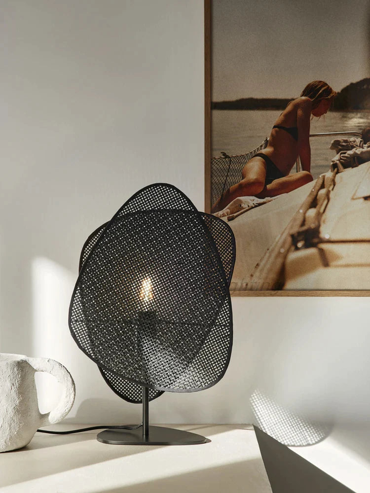 Afralia™ Rattan Screen Floor Lamp: French Designer Knitting, Living Room Bedroom House Decor