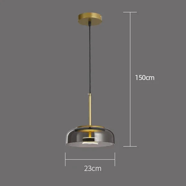 Afralia™ Glass Pendant Lamp Ceiling Hanging Light - Danish Designer Stylish Suspension