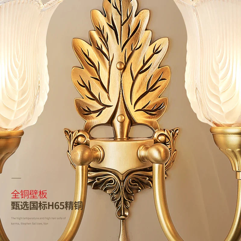 Afralia™ Brass Wall Lamp | Retro LED for Living Room Bedroom Study Hotel Hallway