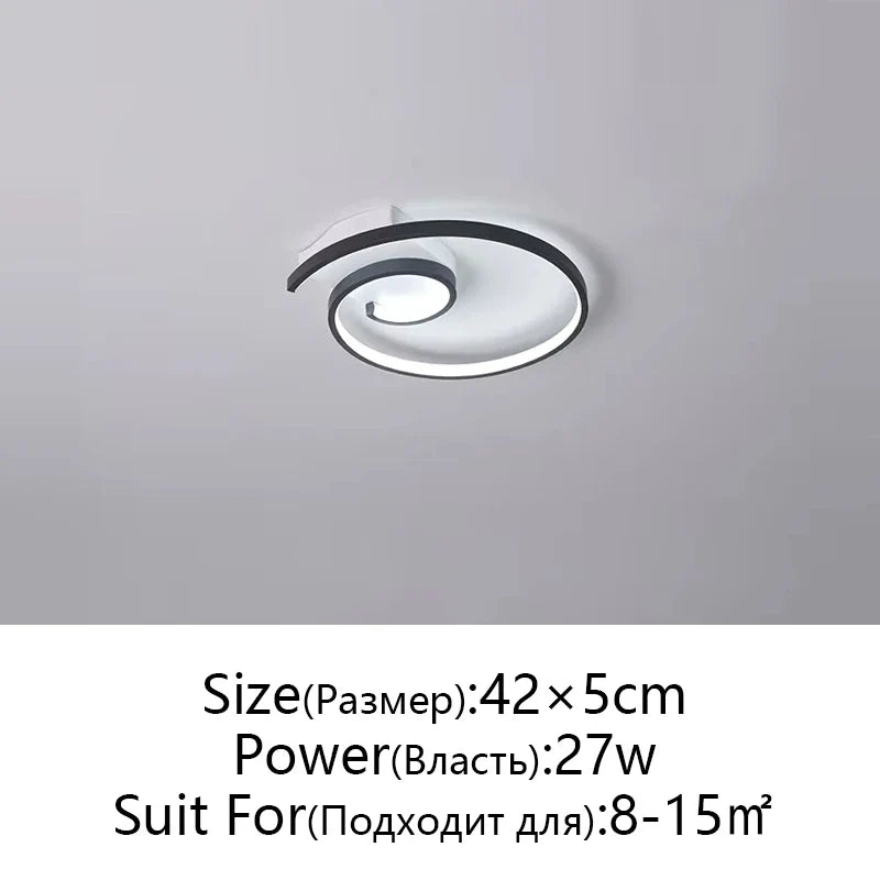 Afralia™ Modern Nordic Art LED Ceiling Lamp for Bedroom & Study