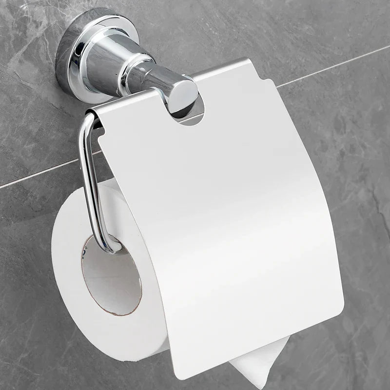 Afralia™ Toilet Paper Holder Wall Mount Stainless Steel Tissue Roll Dispenser