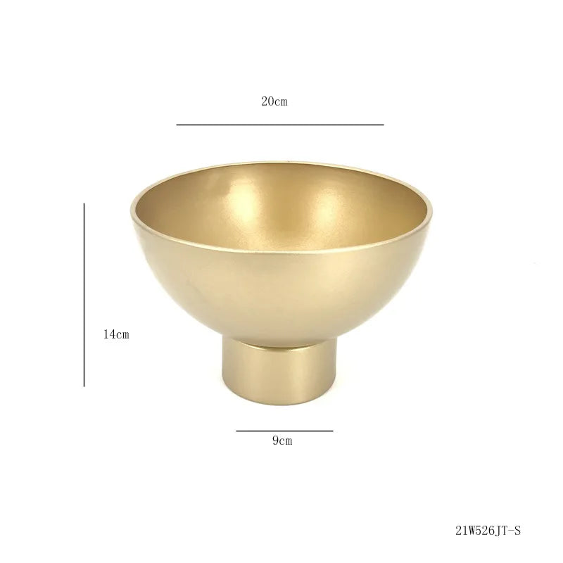 Afralia™ Tall Orchid Flowerpot Vase Golden Metal Balcony Decor Arrangement