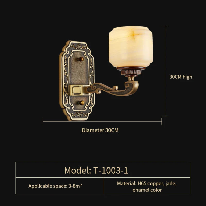 Afralia™ Zinc Alloy Chandelier with Jade Crystal Accent for Duplex Building Living Room