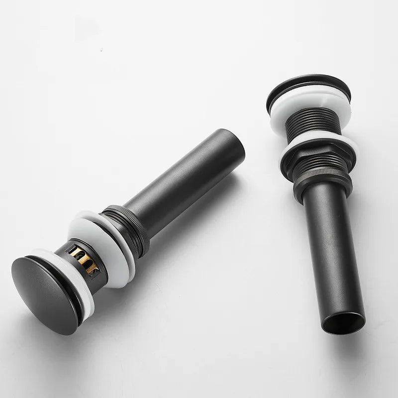 Afralia™ Brushed Gold Pop-up Drain Assembly Kit for Bathroom Sink Vessel Vanity