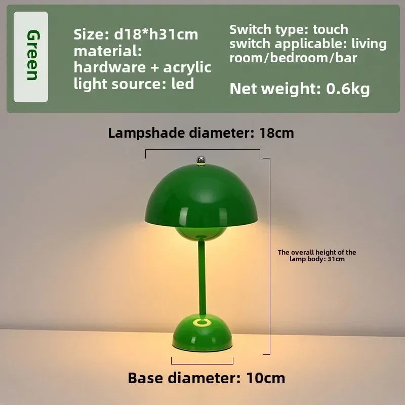 Afralia™ LED Decorative Table Lamp - 3 Color Charging Atmosphere Light