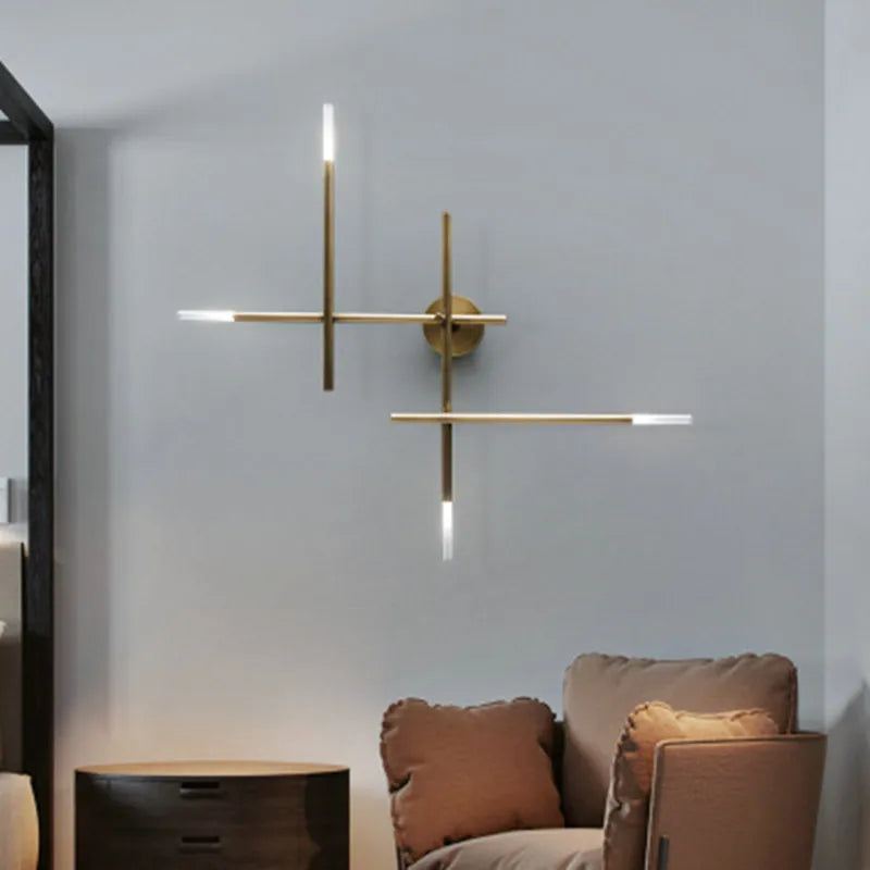 Afralia™ Line Sconce Wall Lamp LED Minimalist Bedroom Decor