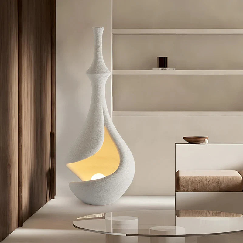 Afralia™ Wabi Sabi Style Standing Lamp for Living Room Sofa Art Bedroom Study Balcony