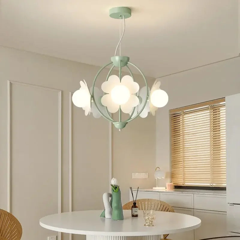 Afralia™ LED Flower Chandelier: French Retro Style for Bedroom, Living Room, Restaurant