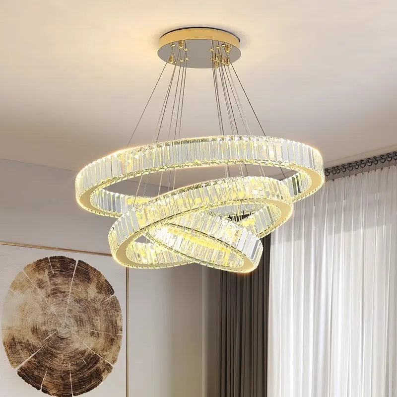 Afralia™ Modern LED Pendant Light Chandeliers for Living Room and Dining Room