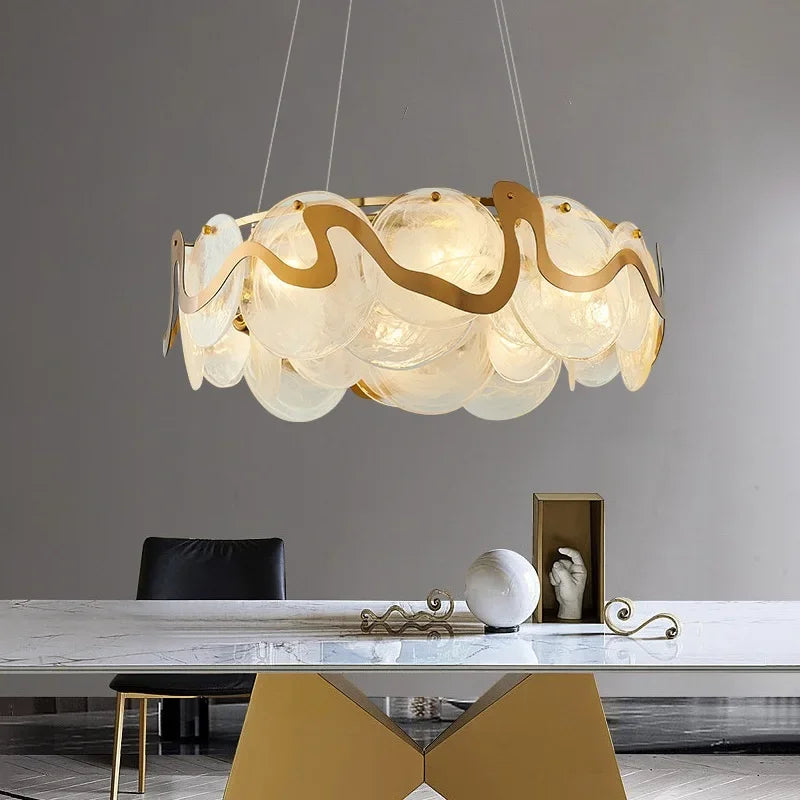 Afralia™ Luxury Crystal Chandelier: Modern Nordic LED Pendant Lamp for Living Room, Dining Room & Bedroom